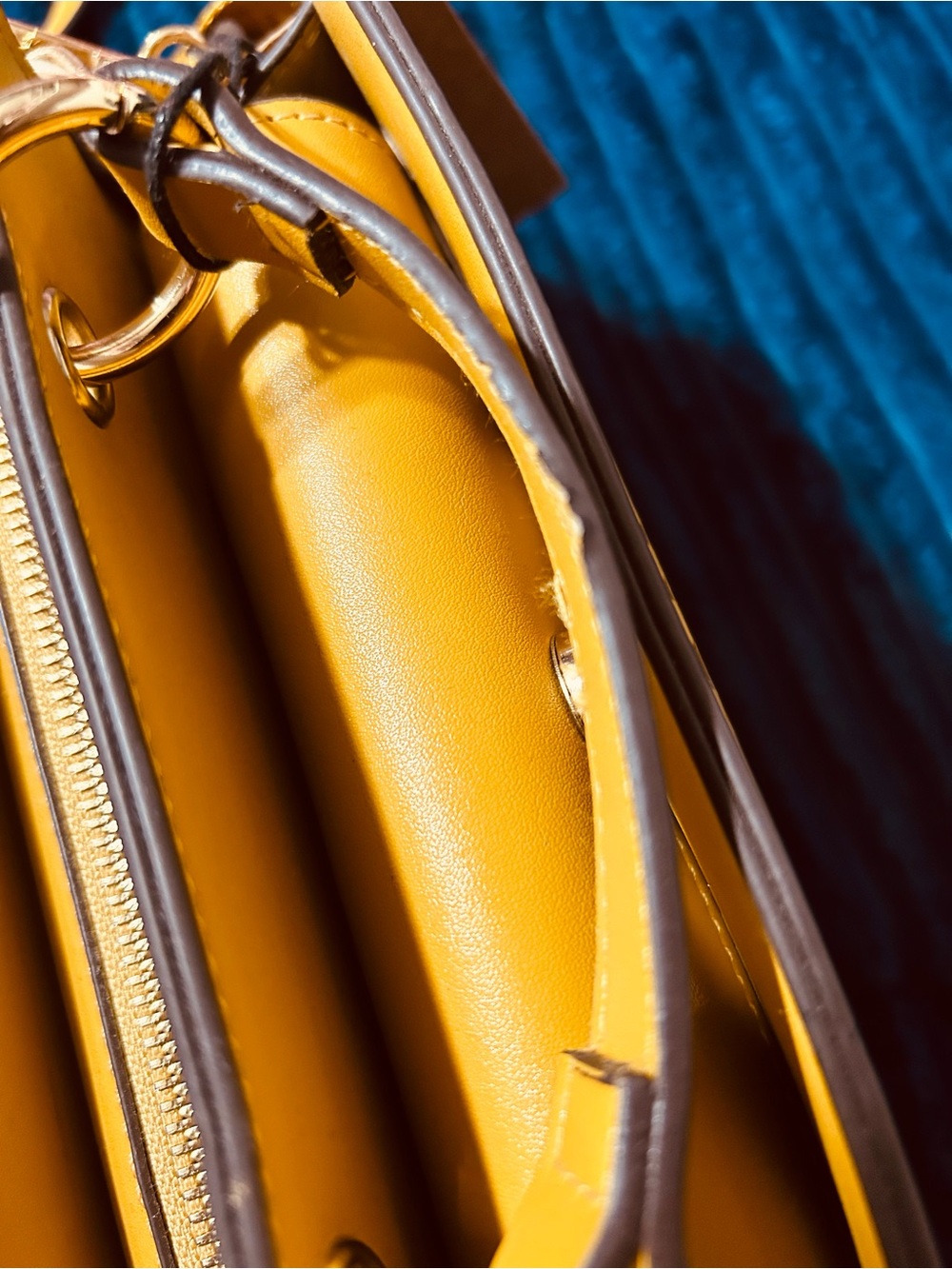 Steve Madden Bevelyn Crossbody Satchel- MERIGOLD - Picture 8 of 14